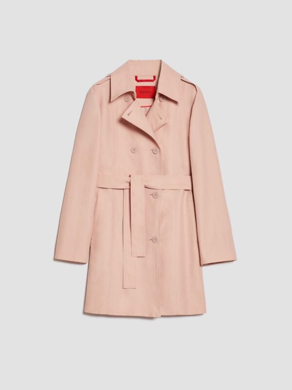 Double-breasted cropped trench coat - Slika 5