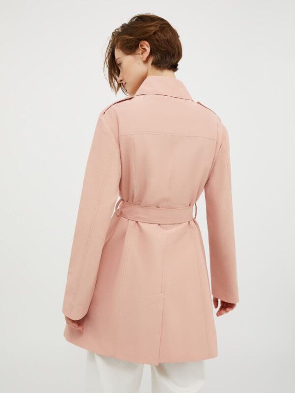 Double-breasted cropped trench coat - Slika 2