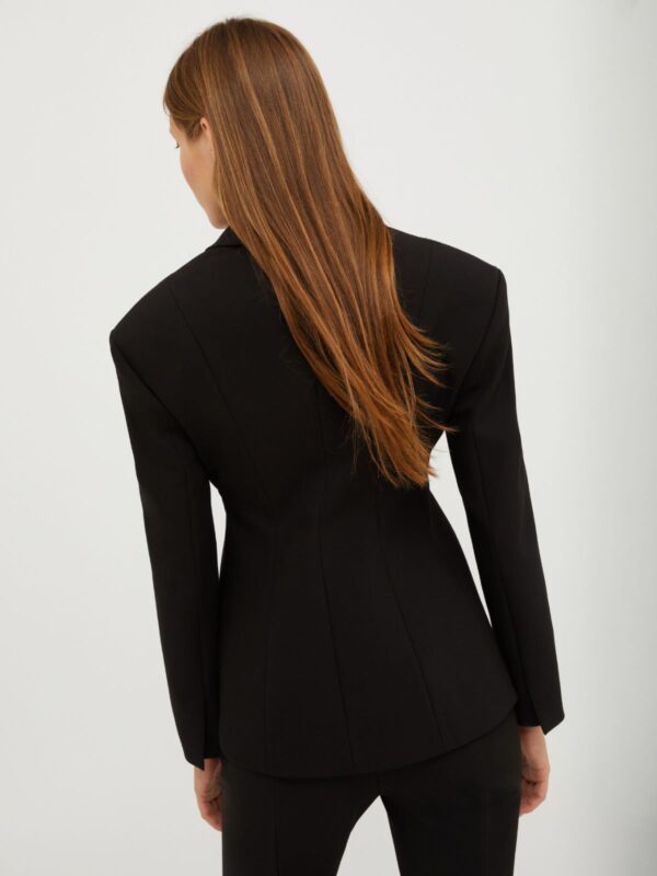 Single-breasted canvas blazer - Slika 2