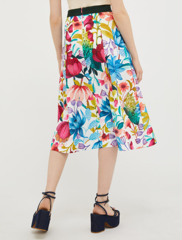 Patterned corolla midi skirt 6 Patterned corolla midi skirt - Slika 2