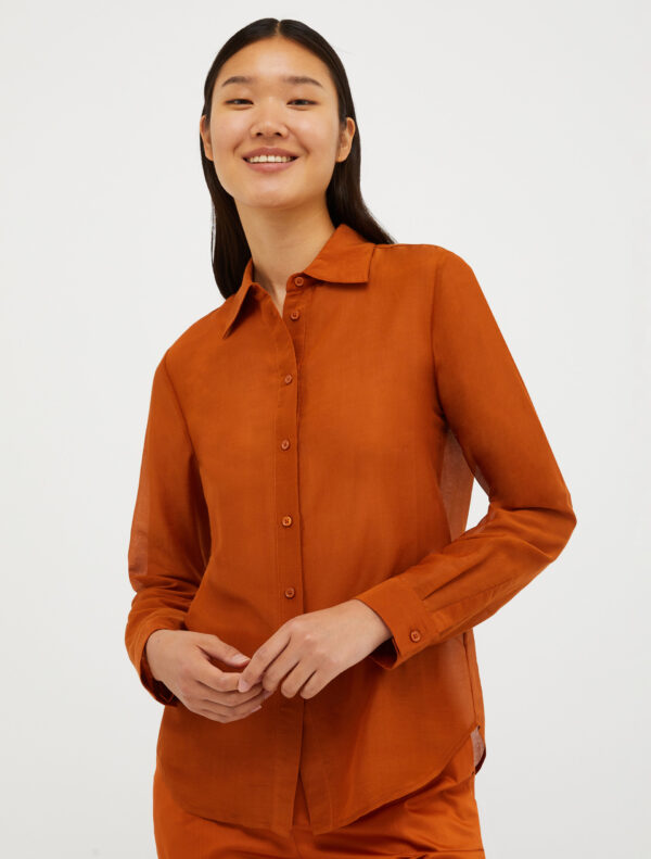Cotton and silk-blend shirt 5 Cotton and silk-blend shirt - Slika 1