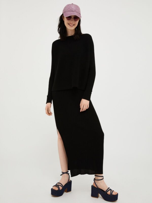Ribbed knitted jumper - Slika 4