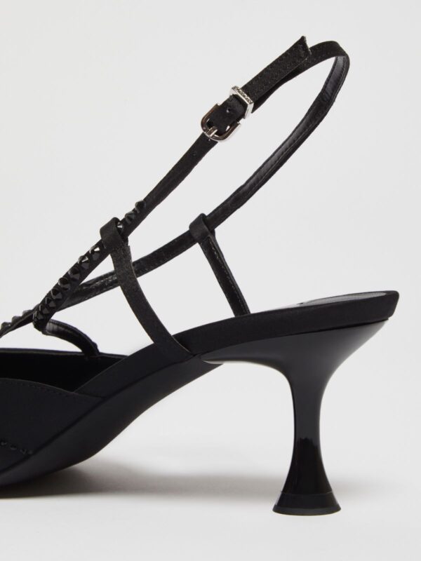 Rhinestone-embellished satin slingbacks 8 Rhinestone-embellished satin slingbacks - Slika 4