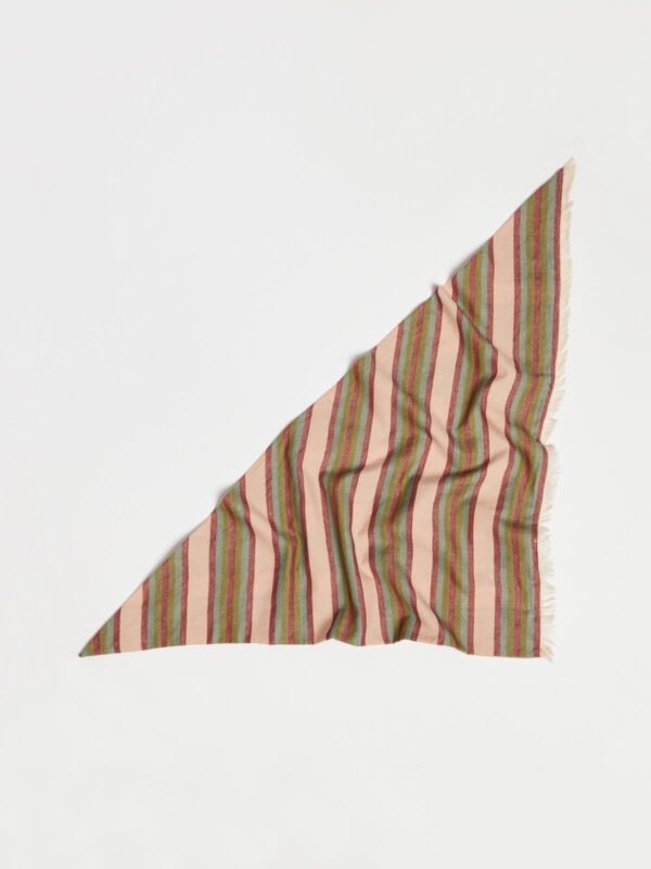 Striped cotton scarf 4 Striped cotton scarf - Slika 1
