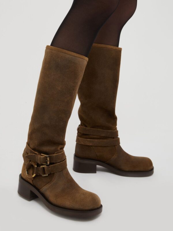 Suede biker boots 8 Suede biker boots - Slika 4