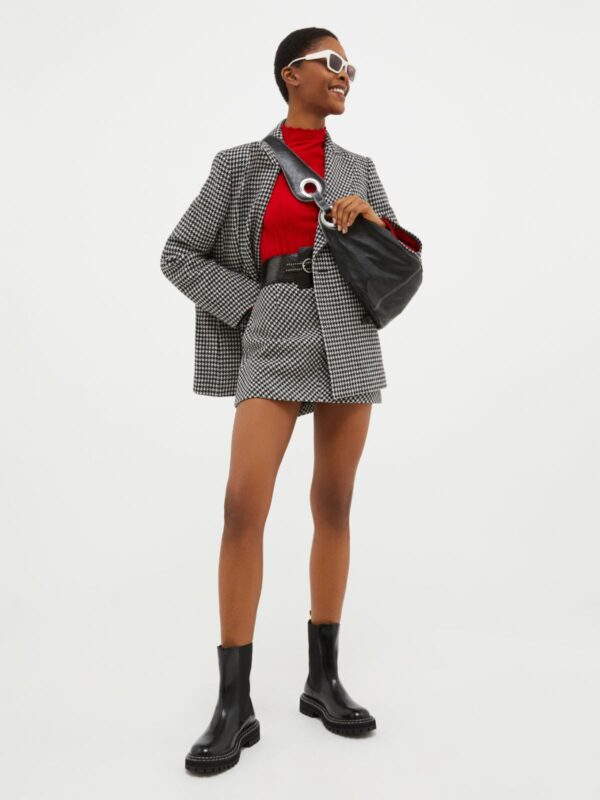 Double-breasted wool-blend blazer - Slika 4