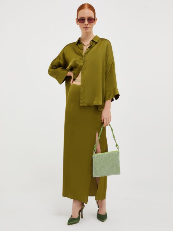 Loose-fitting satin shirt 7 Loose-fitting satin shirt - Slika 4