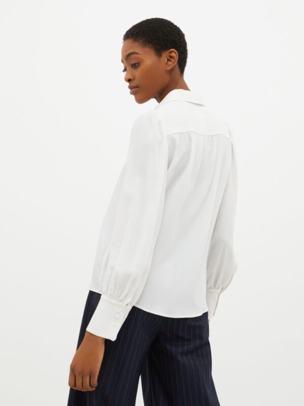 Silk-blend crepe-de-Chine shirt - Slika 2