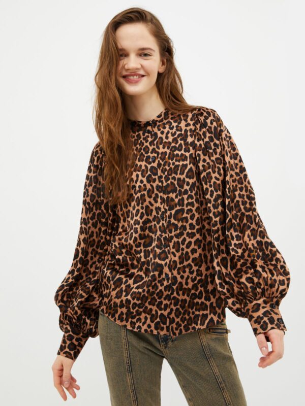 Patterned satin shirt 5 Patterned satin shirt - Slika 1