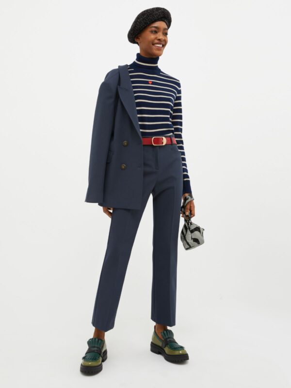 Cropped straight-leg trousers - Slika 4