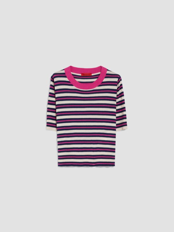 Striped cotton and modal jumper 9 Striped cotton and modal jumper - Slika 5