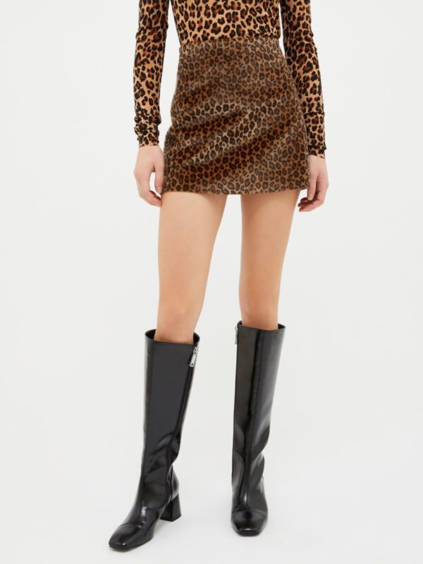 Spotted flared mini skirt 5 Spotted flared mini skirt - Slika 1