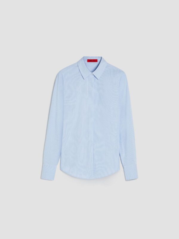 Slim-fit cotton poplin shirt 9 Slim-fit cotton poplin shirt - Slika 5
