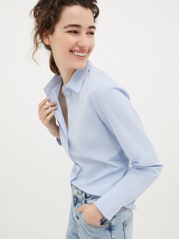 Slim-fit cotton poplin shirt 7 Slim-fit cotton poplin shirt - Slika 3