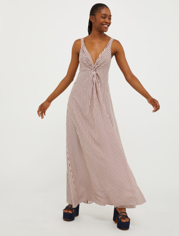V-neck silk maxi dress 5 V-neck silk maxi dress - Slika 1