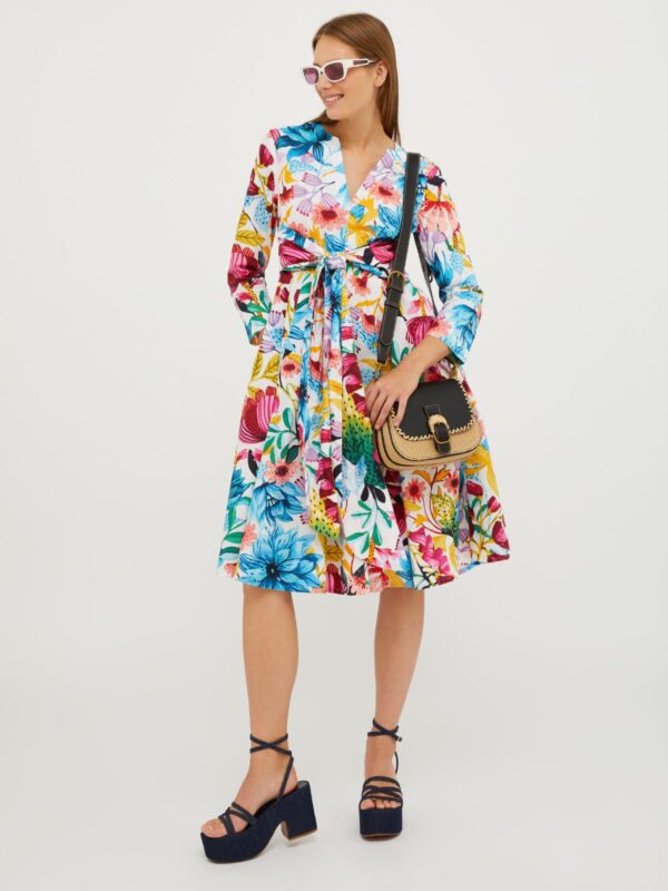 Cotton-poplin dress - Slika 4