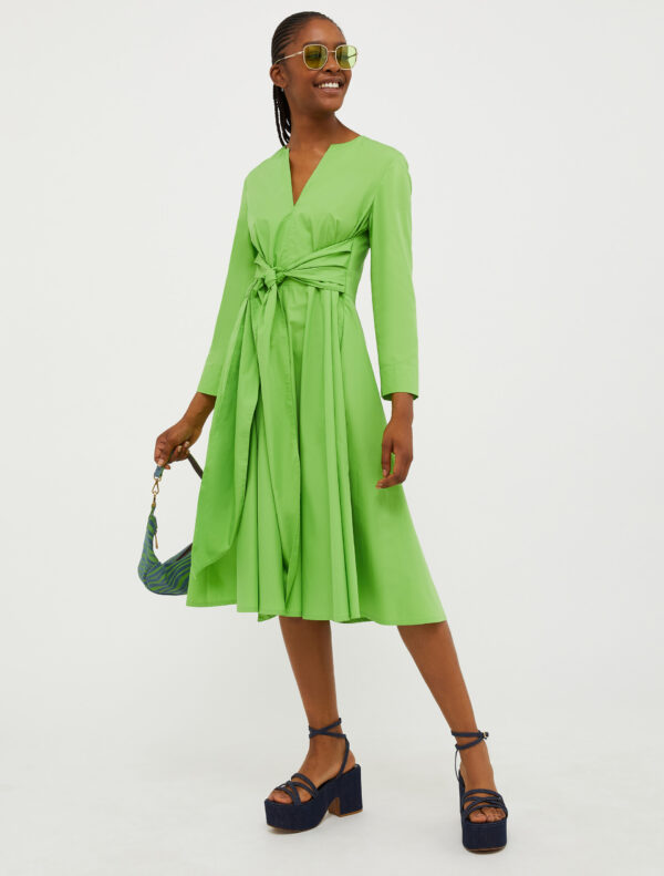 Cotton-poplin dress - Slika 4