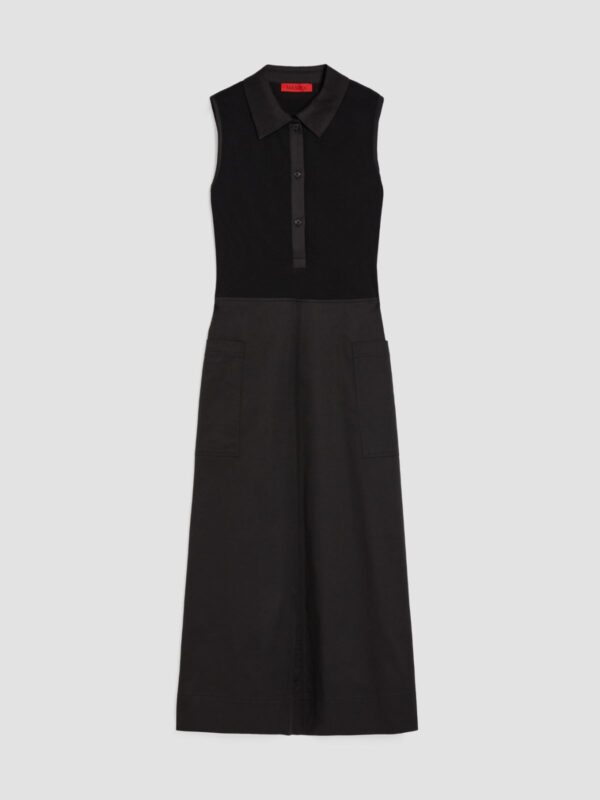 Jersey and gabardine dress - Slika 5