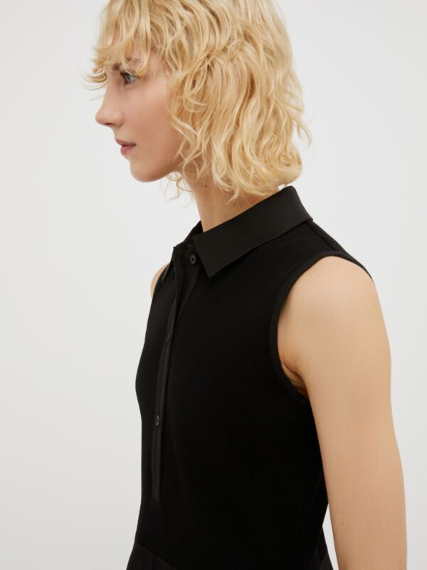 Jersey and gabardine dress - Slika 3