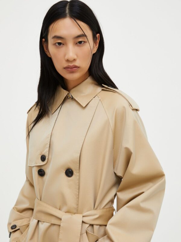 Oversized gabardine trench coat 7 Oversized gabardine trench coat - Slika 3
