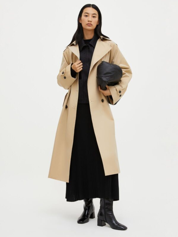 Oversized gabardine trench coat 8 Oversized gabardine trench coat - Slika 4