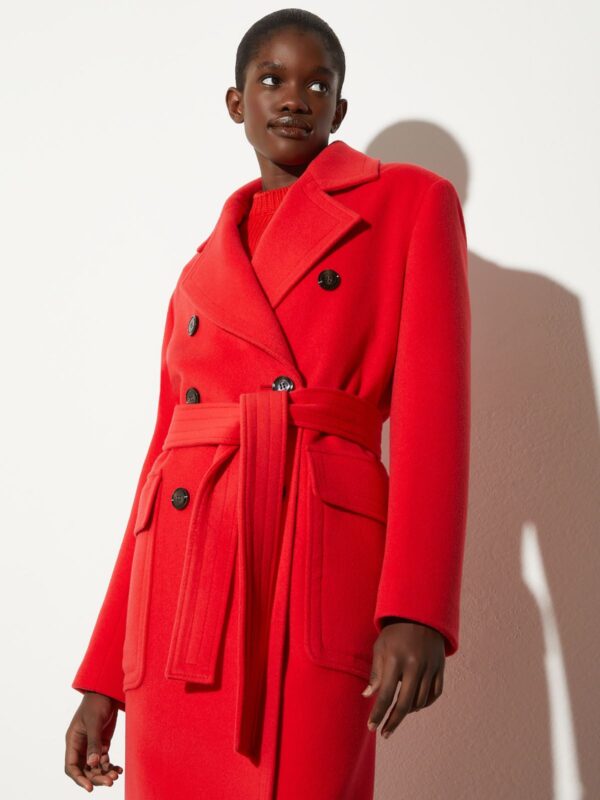 Double-breasted broadcloth coat - Slika 3