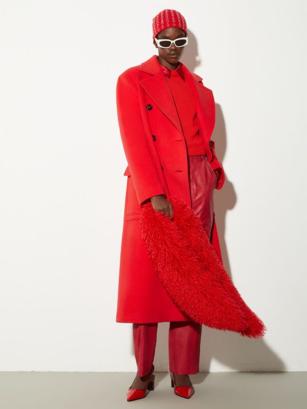 Double-breasted broadcloth coat - Slika 4