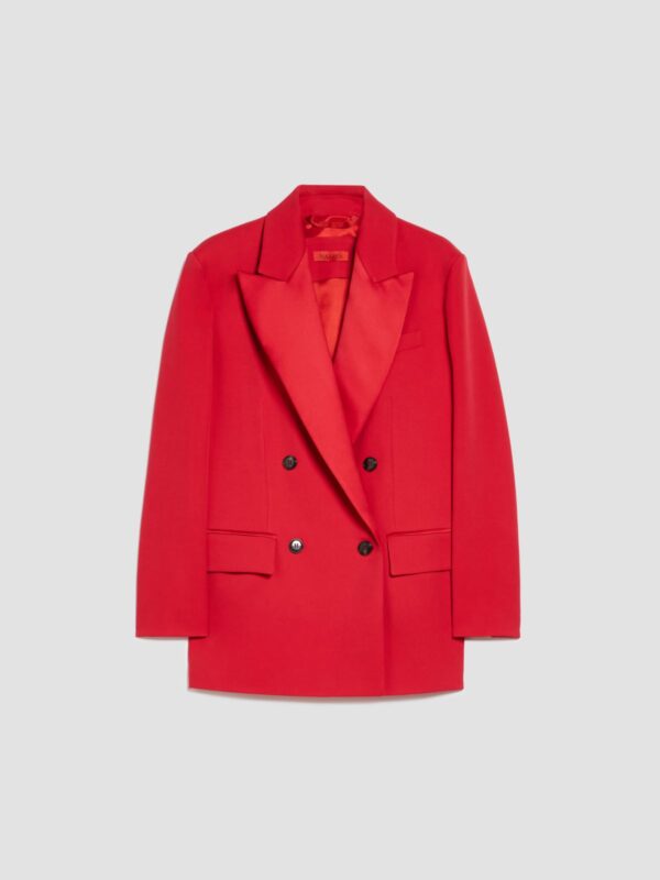 Oversized twill tuxedo blazer - Slika 5