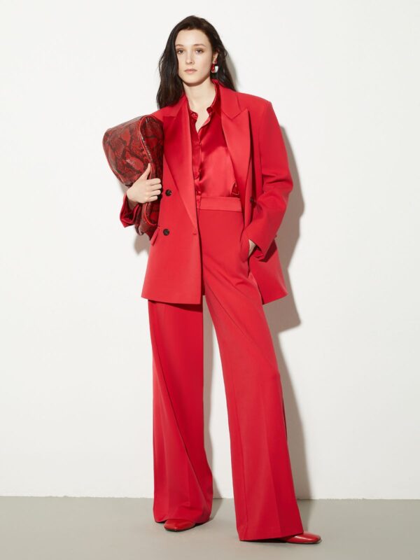 Twill tuxedo-style trousers - Slika 4