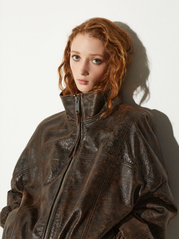 Leather bomber jacket 7 Leather bomber jacket - Slika 3
