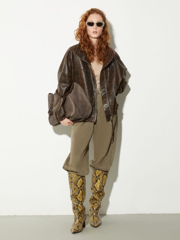 Leather bomber jacket 8 Leather bomber jacket - Slika 4