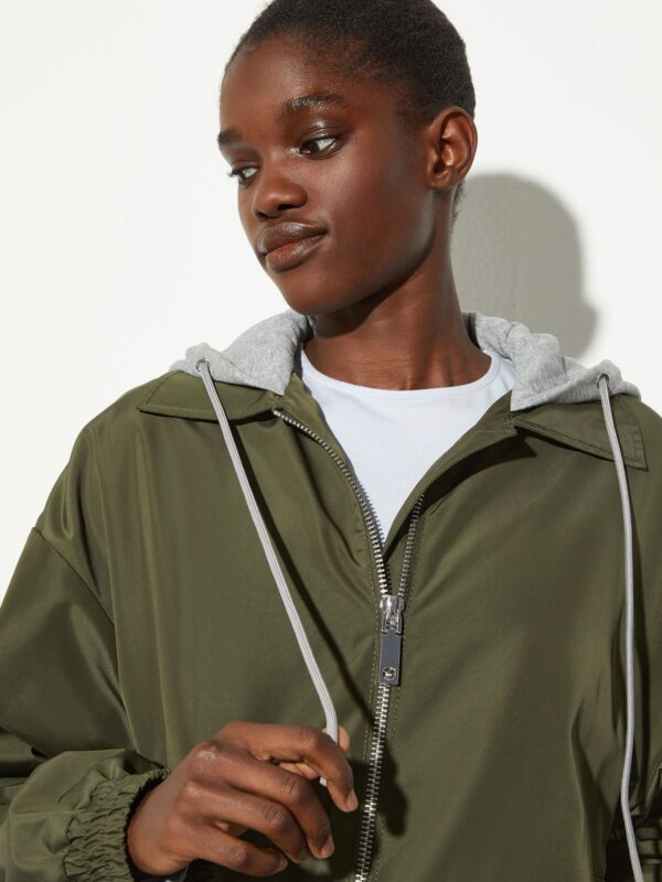 Duchesse-satin bomber jacket - Slika 3
