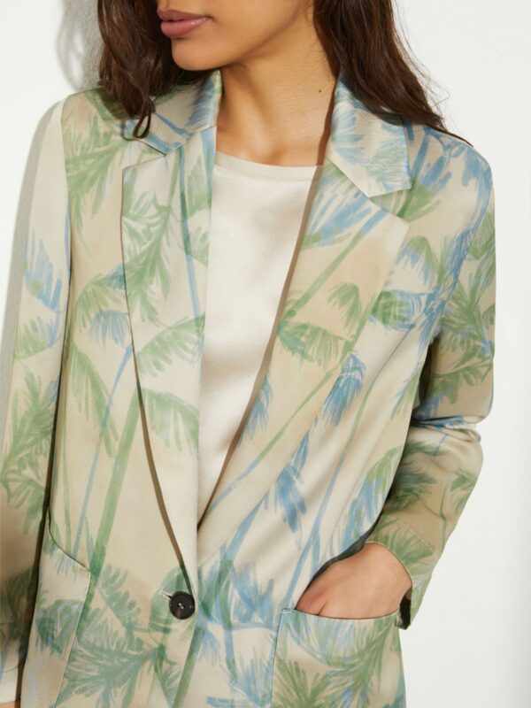 Straight-fit satin blazer - Slika 3