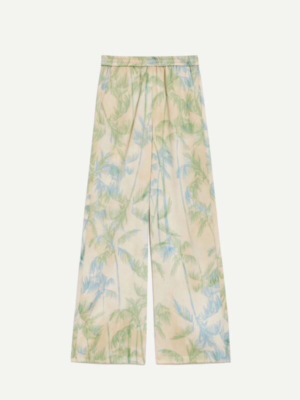 Wide-leg satin trousers - Slika 5