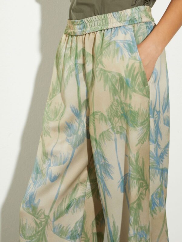 Wide-leg satin trousers - Slika 3