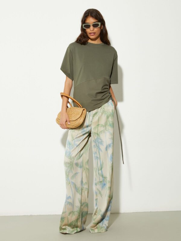 Wide-leg satin trousers - Slika 4