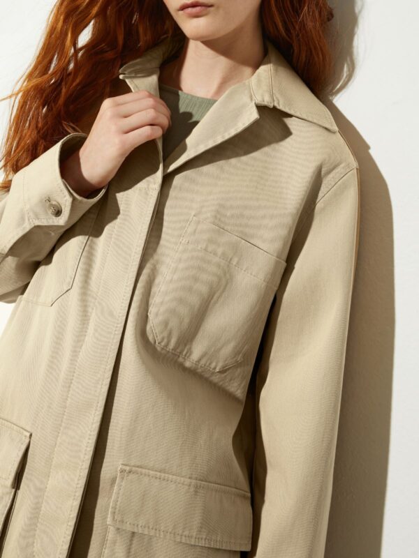 Embroidered gabardine jacket - Slika 3