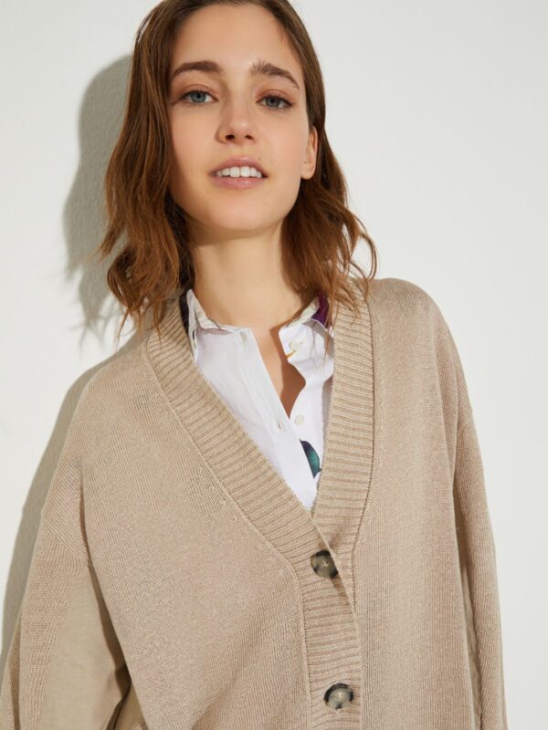 Oversized linen cardigan - Slika 3
