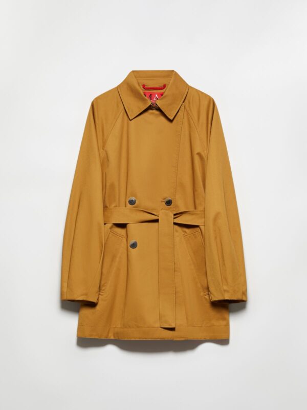 Cotton-gabardine mini trench coat - Slika 5