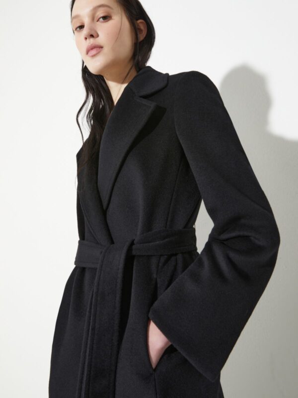 Longrun coat in drap - Slika 3