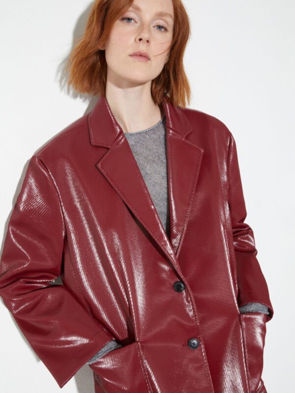 Oversized patent blazer - Slika 3