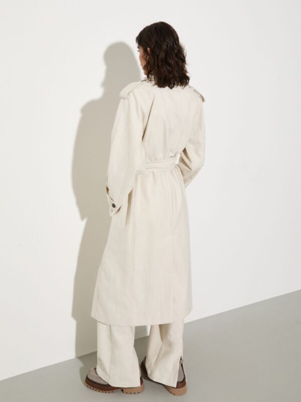 Undyed gabardine trench coat 7 Undyed gabardine trench coat - Slika 2