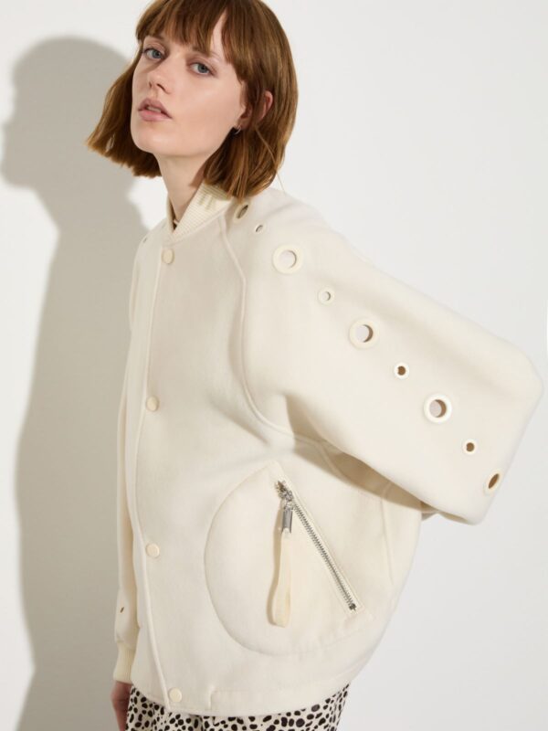 Double-woven wool bomber jacket - Slika 3