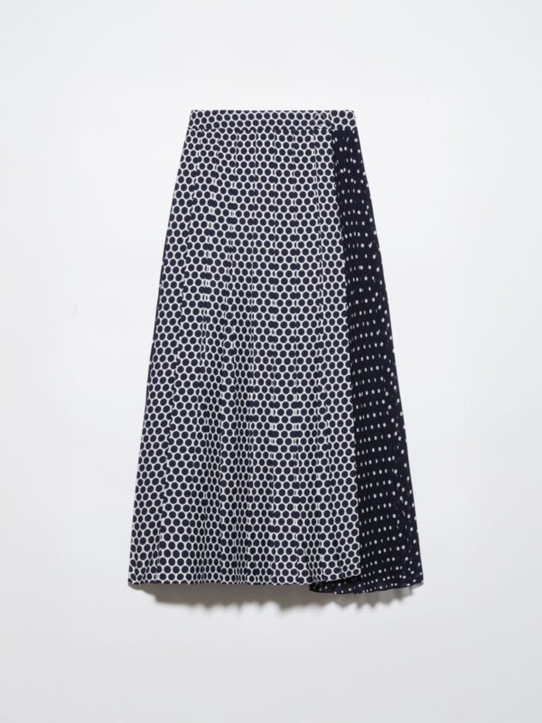 Pleated polka-dot wrap skirt 10 Pleated polka-dot wrap skirt - Slika 5