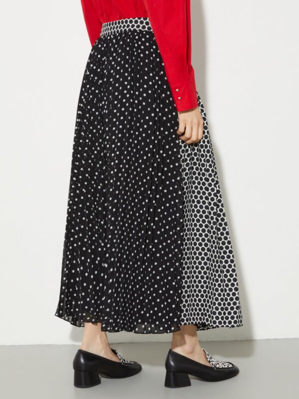 Pleated polka-dot wrap skirt 7 Pleated polka-dot wrap skirt - Slika 2