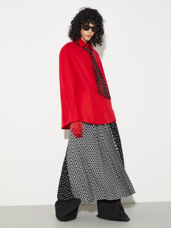 Pleated polka-dot wrap skirt 9 Pleated polka-dot wrap skirt - Slika 4