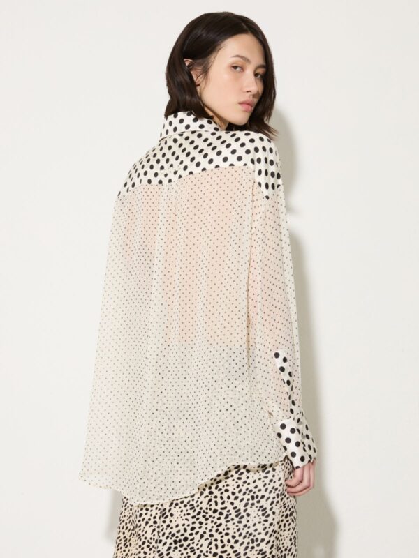 Polka-dot silk-georgette shirt 7 Polka-dot silk-georgette shirt - Slika 2