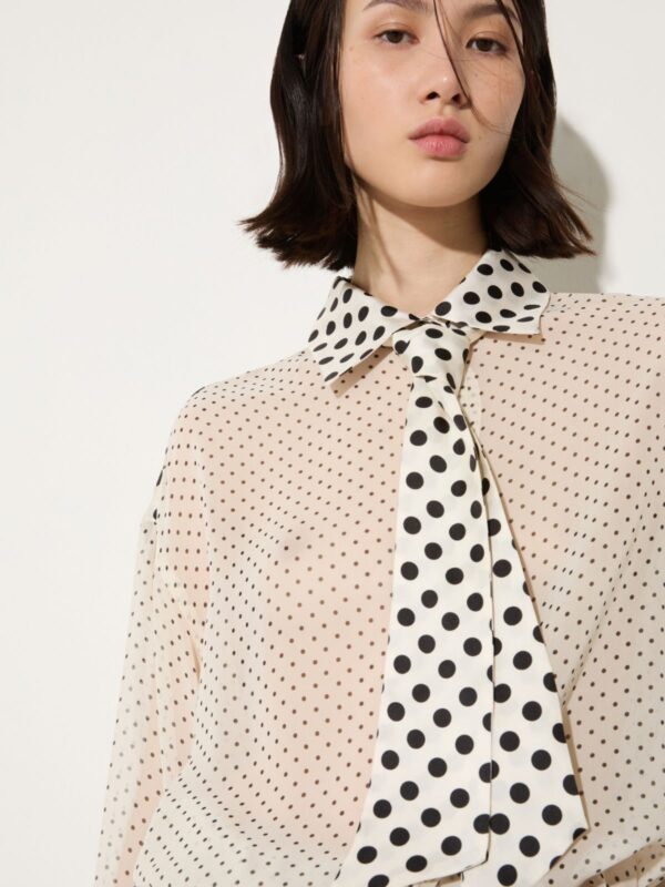 Polka-dot silk-georgette shirt 11 Polka-dot silk-georgette shirt - Slika 6