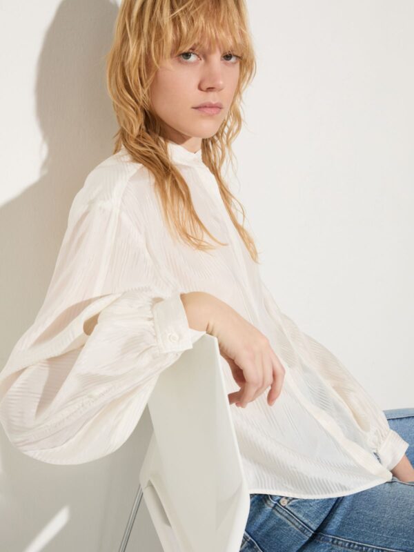 Striped textured shirt - Slika 3