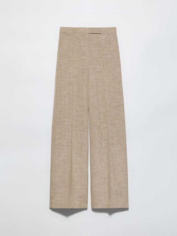 Wide-leg slub grisaille trousers - Slika 5